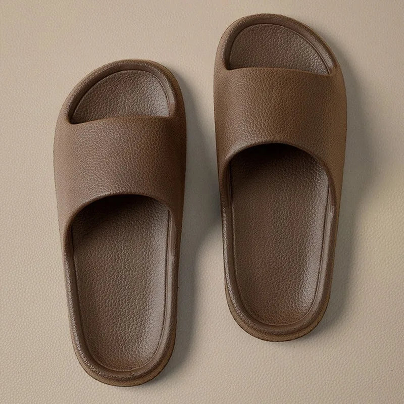 Summer Slippers For Men Women Soft Slippers Indoor Home Slides Cloud Slipper Men Flat Sandals Beach Shoes Man Male Flip Flops