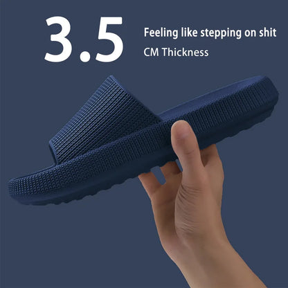 Summer Slippers For Men Women Soft Slippers Indoor Home Slides Cloud Slipper Men Flat Sandals Beach Shoes Man Male Flip Flops