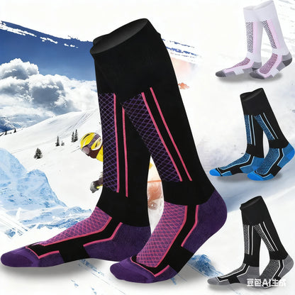 Ski Socks Winter Thermal Breathable Professional Climbing Socks Sports Unisex Hiking Stockings Moisture Wicking Cushioned Socks