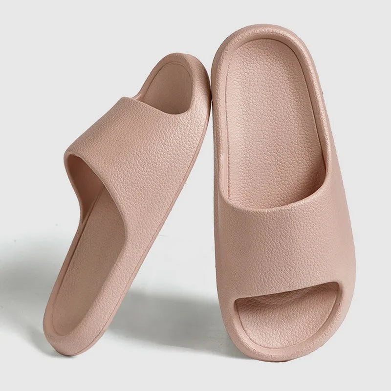Summer Slippers For Men Women Soft Slippers Indoor Home Slides Cloud Slipper Men Flat Sandals Beach Shoes Man Male Flip Flops
