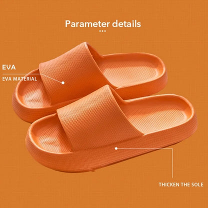 Summer Slippers For Men Women Soft Slippers Indoor Home Slides Cloud Slipper Men Flat Sandals Beach Shoes Man Male Flip Flops