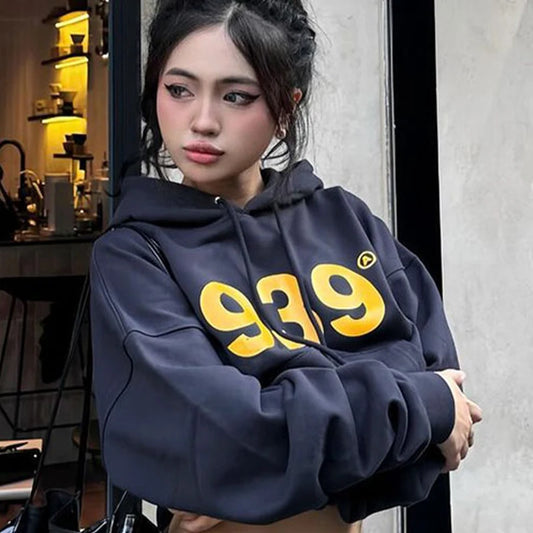 Women Hoodie Top Autumn Winter New Streetwear Fashion Print Long Sleeves Casual Slim Hoodie Female Versatile Thermal Clothing
