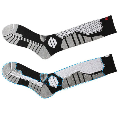 Winter Warm Ski Socks Anti-slip Thickened Breathable Compression Snowboard Socks Thermal Moisture-wicking Knee High Socks