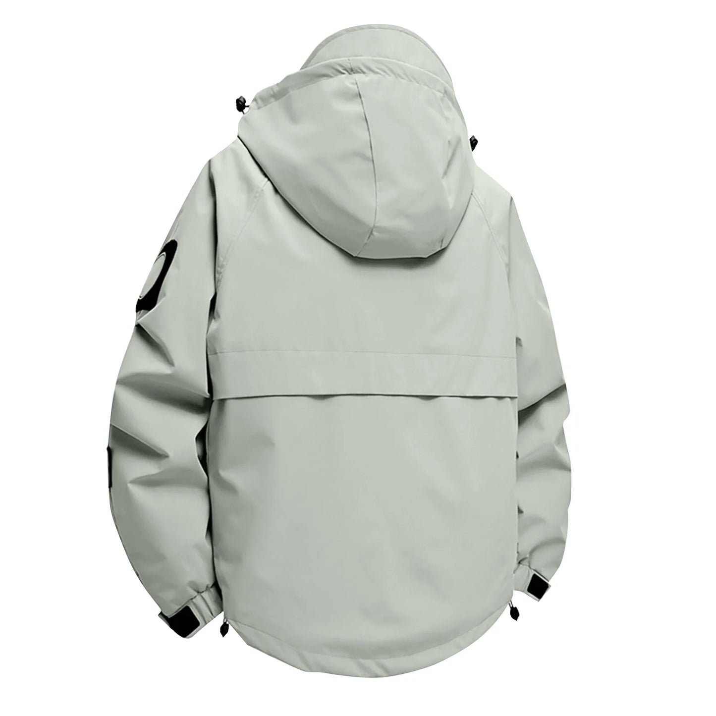 Unisex Autumn Winter Jacket Solid Color Outdoor Workwear Casual Loose Zipper Pocket Warm Long Sleeved Jacket Windproof Jacket