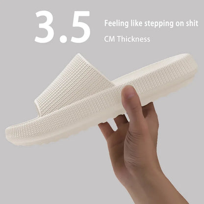 Summer Slippers For Men Women Soft Slippers Indoor Home Slides Cloud Slipper Men Flat Sandals Beach Shoes Man Male Flip Flops