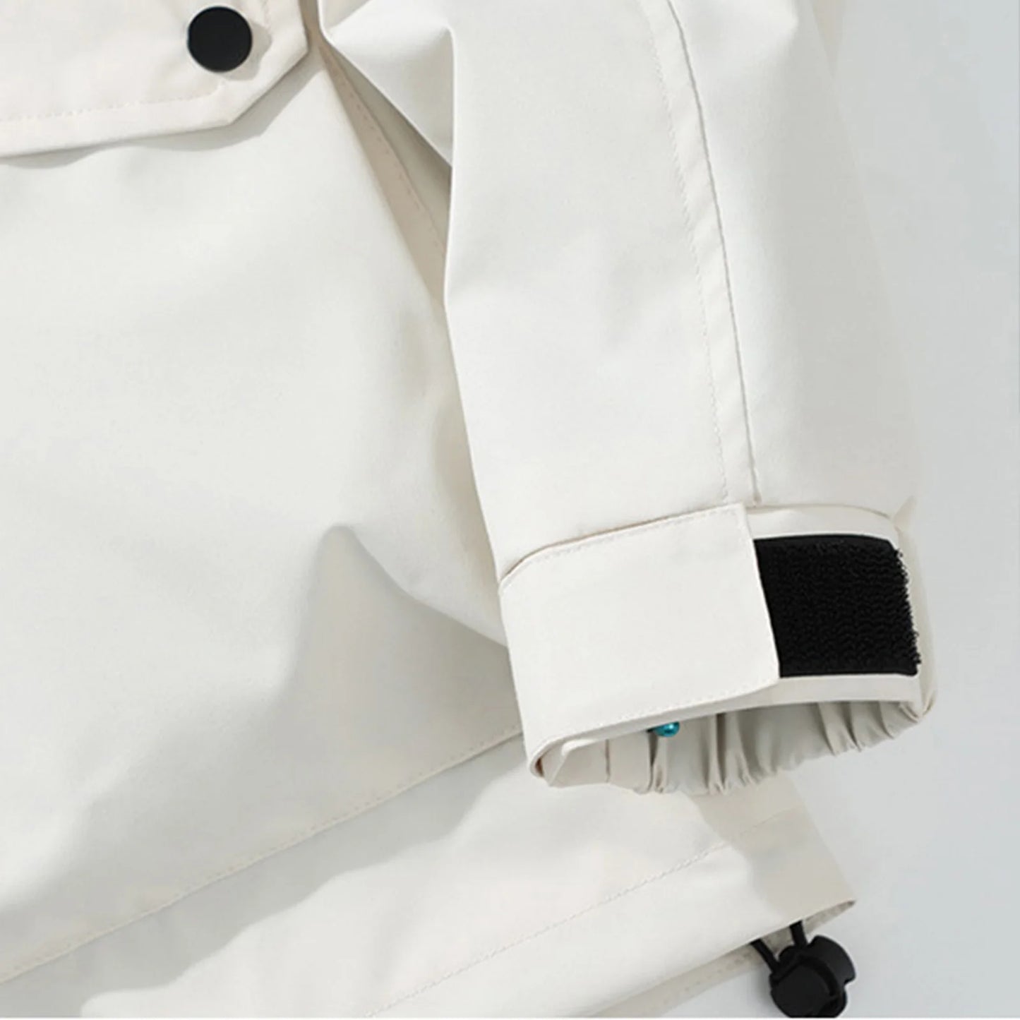 Unisex Autumn Winter Jacket Solid Color Outdoor Workwear Casual Loose Zipper Pocket Warm Long Sleeved Jacket Windproof Jacket