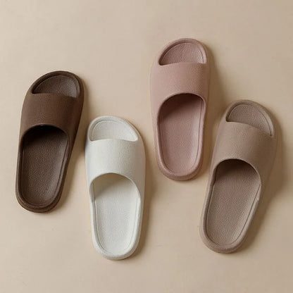 Summer Slippers For Men Women Soft Slippers Indoor Home Slides Cloud Slipper Men Flat Sandals Beach Shoes Man Male Flip Flops
