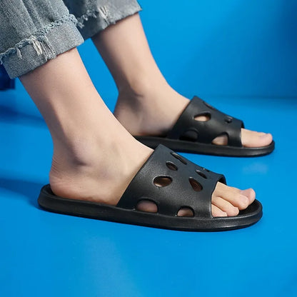 Summer Slippers For Men Women Soft Slippers Indoor Home Slides Cloud Slipper Men Flat Sandals Beach Shoes Man Male Flip Flops