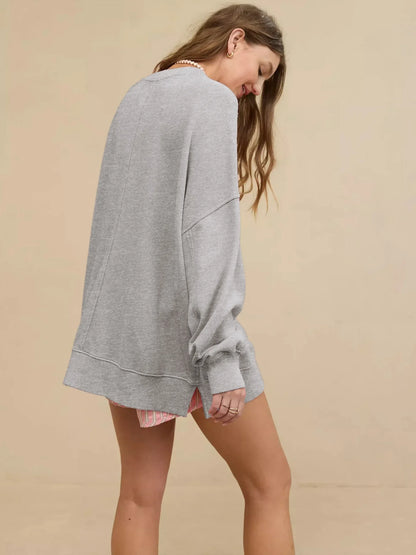 2025 Fall Winter New Fashion Women's Hoodie Loose-Fit Casual Crew Neck Top Commuter Wear Y2k Woman Clothing