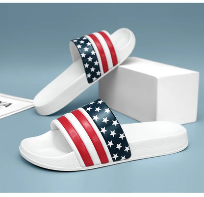 American Flag Slippers Home Slippers for Men Slipper Man Luxury 2024 Summer Shoes Men Original Men's Cloud Slipper Flip Flop