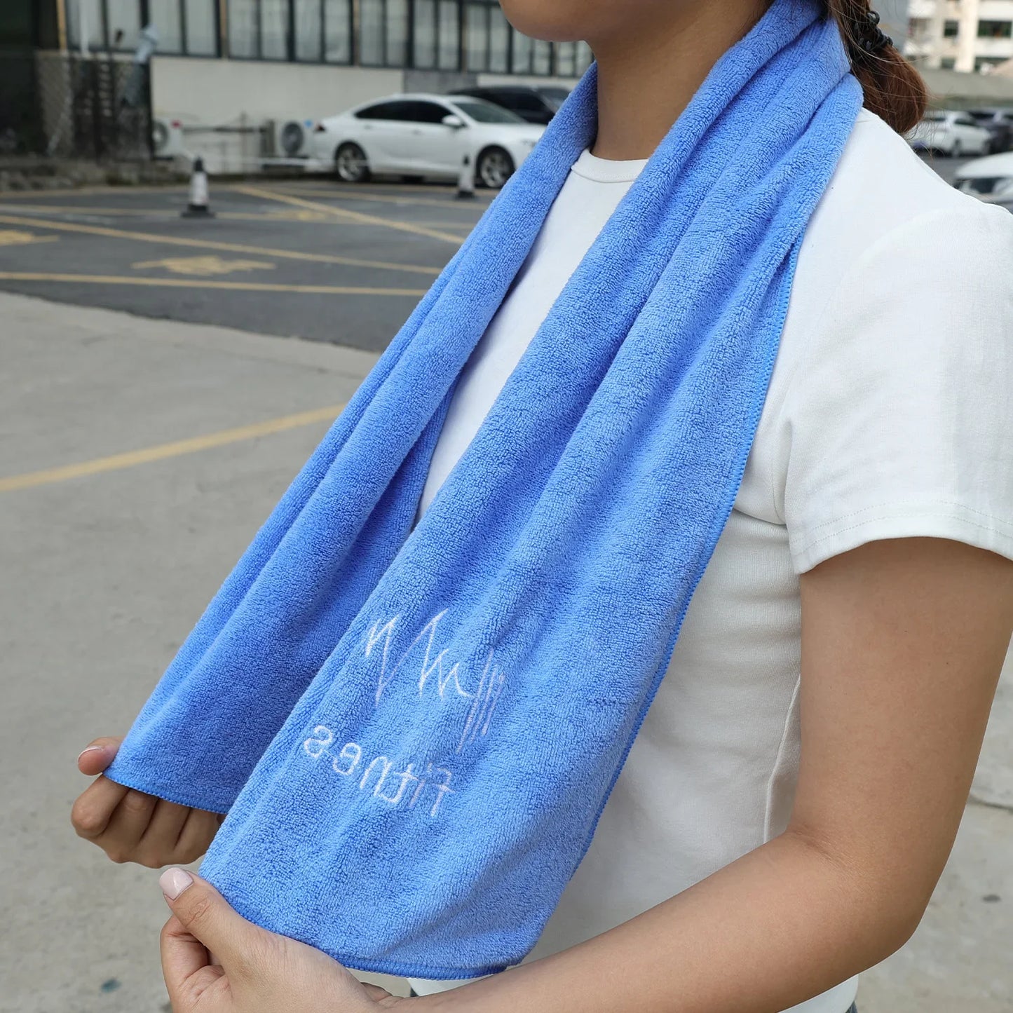 Sports Running Sweat Wipe Towel Swimming Gym Equipment Sweat Pad Towels Microfiber Sports Towel Men's and Women's Fitness Towel