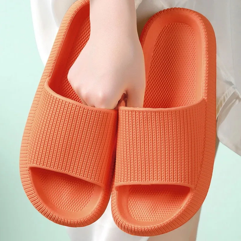 Summer Slippers For Men Women Soft Slippers Indoor Home Slides Cloud Slipper Men Flat Sandals Beach Shoes Man Male Flip Flops