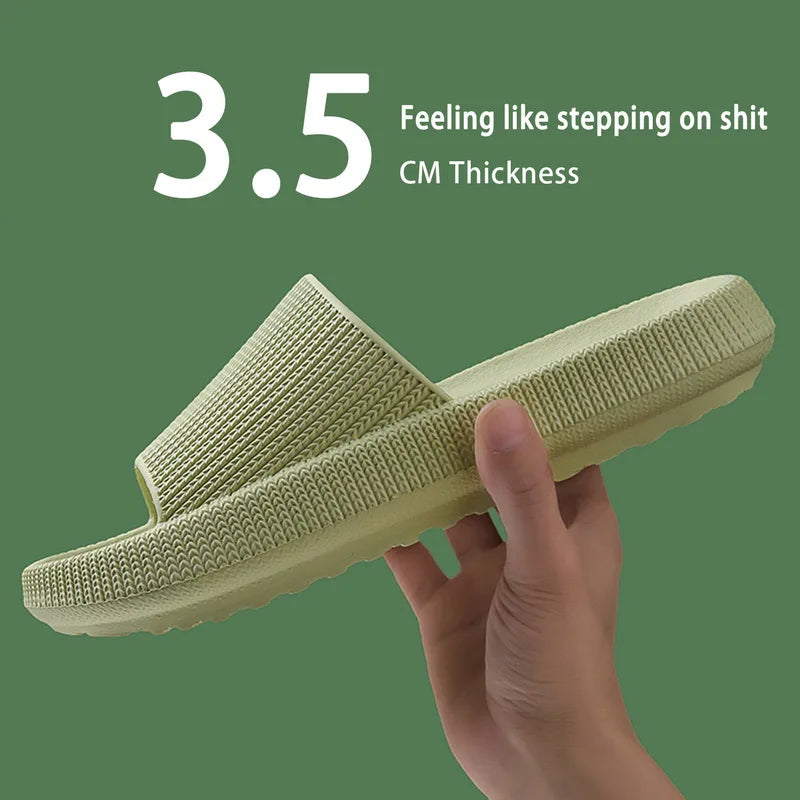 Summer Slippers For Men Women Soft Slippers Indoor Home Slides Cloud Slipper Men Flat Sandals Beach Shoes Man Male Flip Flops