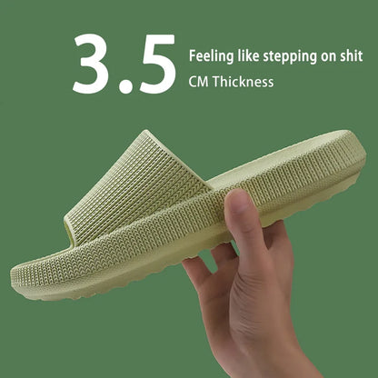 Summer Slippers For Men Women Soft Slippers Indoor Home Slides Cloud Slipper Men Flat Sandals Beach Shoes Man Male Flip Flops