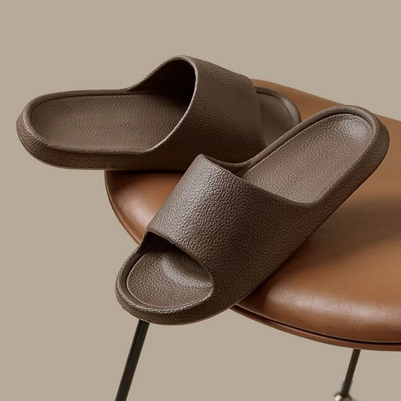 Summer Slippers For Men Women Soft Slippers Indoor Home Slides Cloud Slipper Men Flat Sandals Beach Shoes Man Male Flip Flops