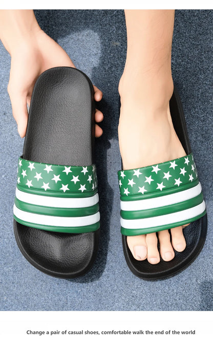 American Flag Slippers Home Slippers for Men Slipper Man Luxury 2024 Summer Shoes Men Original Men's Cloud Slipper Flip Flop