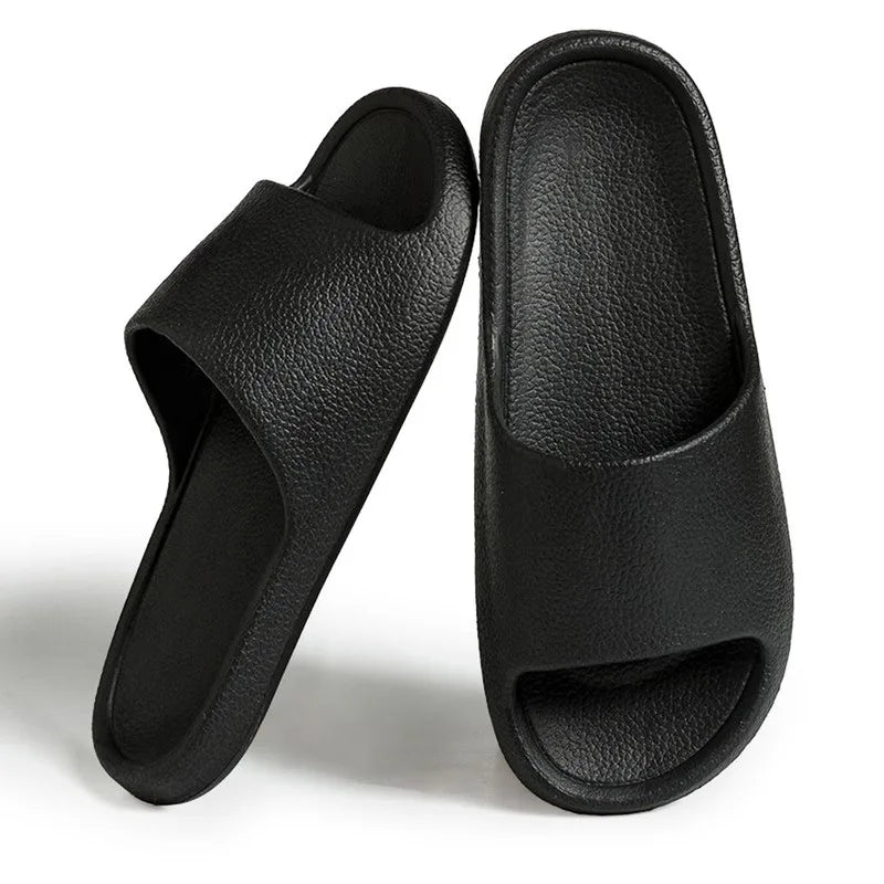 Summer Slippers For Men Women Soft Slippers Indoor Home Slides Cloud Slipper Men Flat Sandals Beach Shoes Man Male Flip Flops
