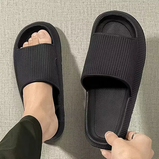 Summer Slippers For Men Women Soft Slippers Indoor Home Slides Cloud Slipper Men Flat Sandals Beach Shoes Man Male Flip Flops