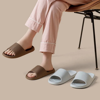 Summer Slippers For Men Women Soft Slippers Indoor Home Slides Cloud Slipper Men Flat Sandals Beach Shoes Man Male Flip Flops