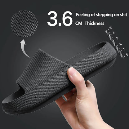 Summer Slippers For Men Women Soft Slippers Indoor Home Slides Cloud Slipper Men Flat Sandals Beach Shoes Man Male Flip Flops