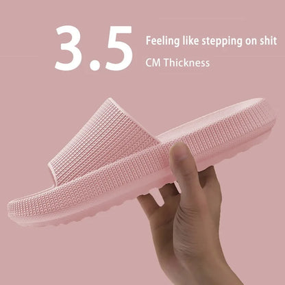 Summer Slippers For Men Women Soft Slippers Indoor Home Slides Cloud Slipper Men Flat Sandals Beach Shoes Man Male Flip Flops