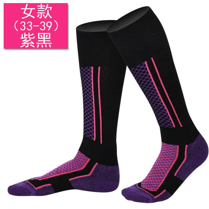 Ski Socks Winter Thermal Breathable Professional Climbing Socks Sports Unisex Hiking Stockings Moisture Wicking Cushioned Socks