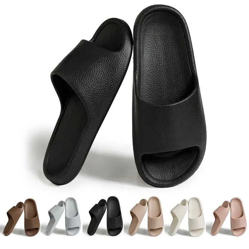 Summer Slippers For Men Women Soft Slippers Indoor Home Slides Cloud Slipper Men Flat Sandals Beach Shoes Man Male Flip Flops