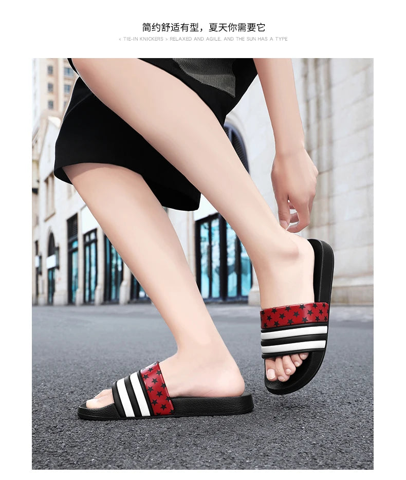 American Flag Slippers Home Slippers for Men Slipper Man Luxury 2024 Summer Shoes Men Original Men's Cloud Slipper Flip Flop