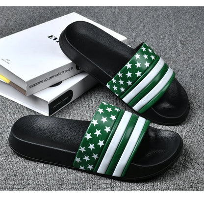 American Flag Slippers Home Slippers for Men Slipper Man Luxury 2024 Summer Shoes Men Original Men's Cloud Slipper Flip Flop