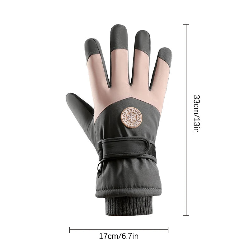 2025 Touchscreen Gloves Snowmobile Motor Waterproof Thermal Snow Gloves Winter  Ski Gloves For Women Men Snowboard Mittens