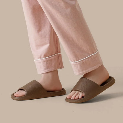 Summer Slippers For Men Women Soft Slippers Indoor Home Slides Cloud Slipper Men Flat Sandals Beach Shoes Man Male Flip Flops