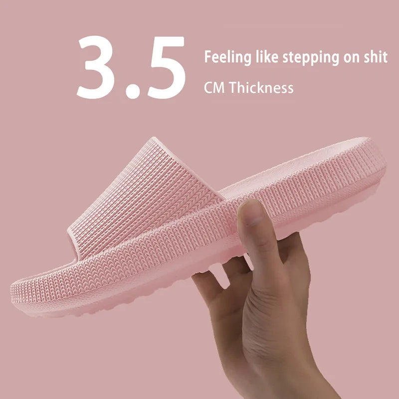 Summer Slippers For Men Women Soft Slippers Indoor Home Slides Cloud Slipper Men Flat Sandals Beach Shoes Man Male Flip Flops