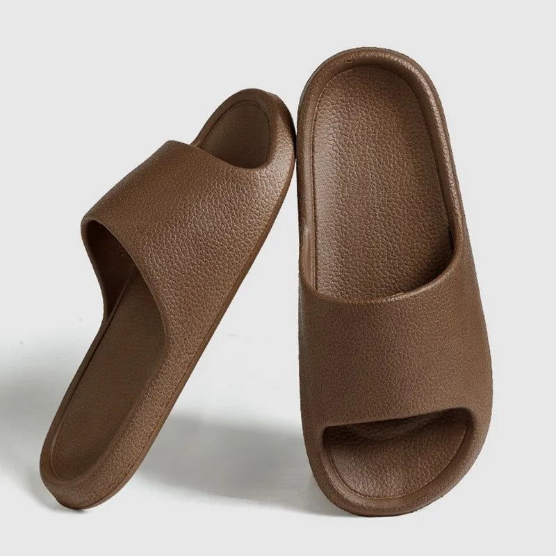 Summer Slippers For Men Women Soft Slippers Indoor Home Slides Cloud Slipper Men Flat Sandals Beach Shoes Man Male Flip Flops