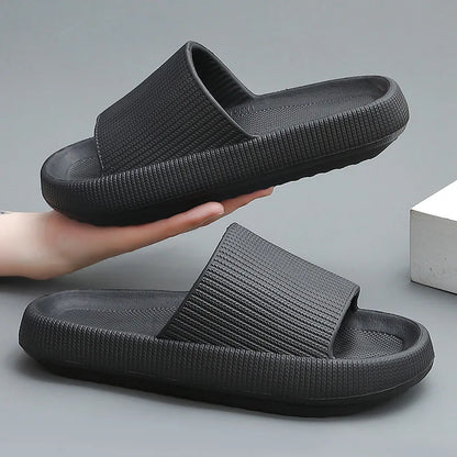 Summer Slippers For Men Women Soft Slippers Indoor Home Slides Cloud Slipper Men Flat Sandals Beach Shoes Man Male Flip Flops