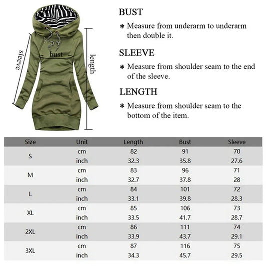 Trendy Line Cat Printed Autumn and Winter Women's Fashion Hoodie Dresses Hoodie Dresses Women's Long Sleeve Sweater Dresses