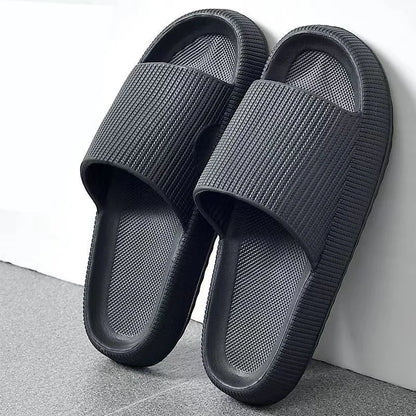 Summer Slippers For Men Women Soft Slippers Indoor Home Slides Cloud Slipper Men Flat Sandals Beach Shoes Man Male Flip Flops