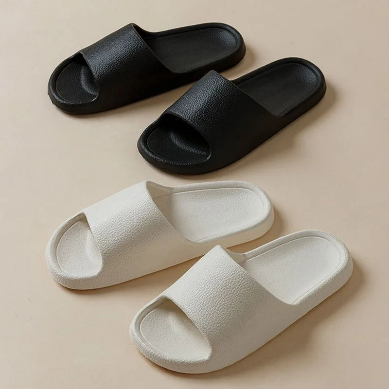 Summer Slippers For Men Women Soft Slippers Indoor Home Slides Cloud Slipper Men Flat Sandals Beach Shoes Man Male Flip Flops