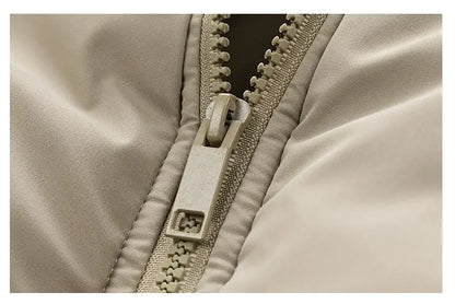Winter Unisex Puffer Vest Thickened Warm Corduroy Windproof Outdoor Sleeveless Stand Collar Fashion Casual Cotton-Padded Coat