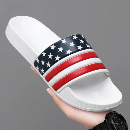 American Flag Slippers Home Slippers for Men Slipper Man Luxury 2024 Summer Shoes Men Original Men's Cloud Slipper Flip Flop