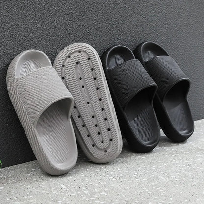 Summer Slippers For Men Women Soft Slippers Indoor Home Slides Cloud Slipper Men Flat Sandals Beach Shoes Man Male Flip Flops