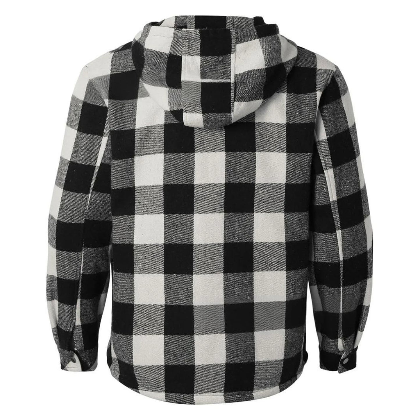 Men's Shirt Plaid Retro Warm Top Winter Fashion Men's Clothing Classic Style Zipper Jacket Thickened Fleece Lined Hooded