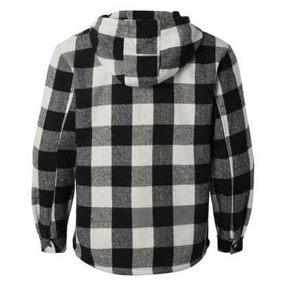 Men's Shirt Plaid Retro Warm Top Winter Fashion Men's Clothing Classic Style Zipper Jacket Thickened Fleece Lined Hooded