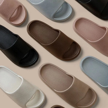 Summer Slippers For Men Women Soft Slippers Indoor Home Slides Cloud Slipper Men Flat Sandals Beach Shoes Man Male Flip Flops